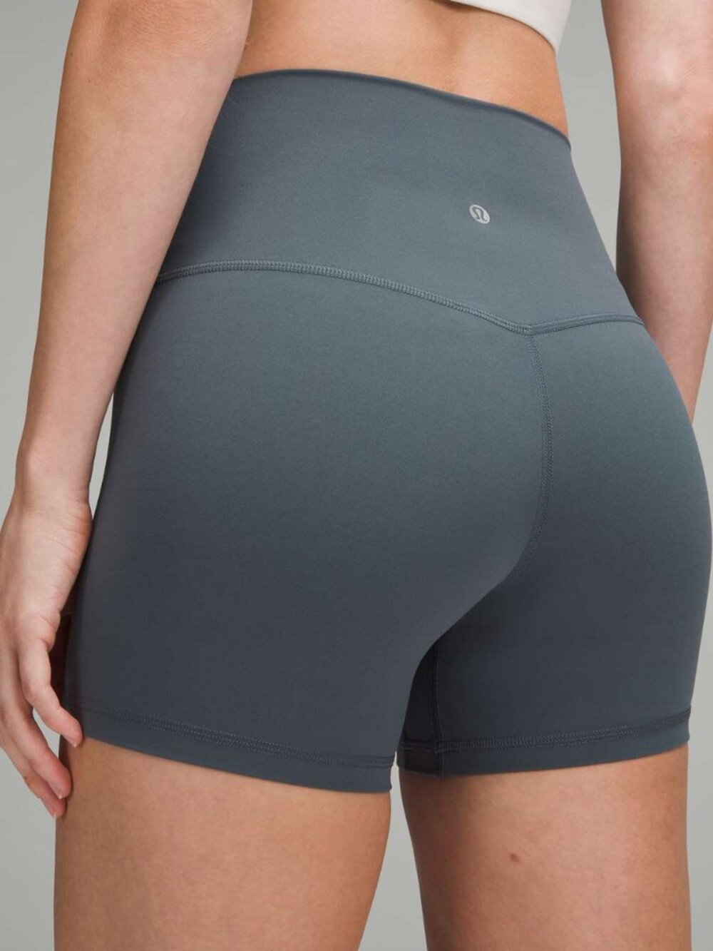 Lululemon Align 4" High Rise Shorts in Oil Grey